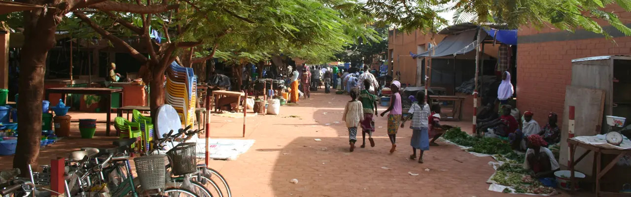 Grand Marché de la ville de Fada N'gourma au Burkian Faso